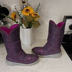 The North Face Purple Boots with Pink Interior